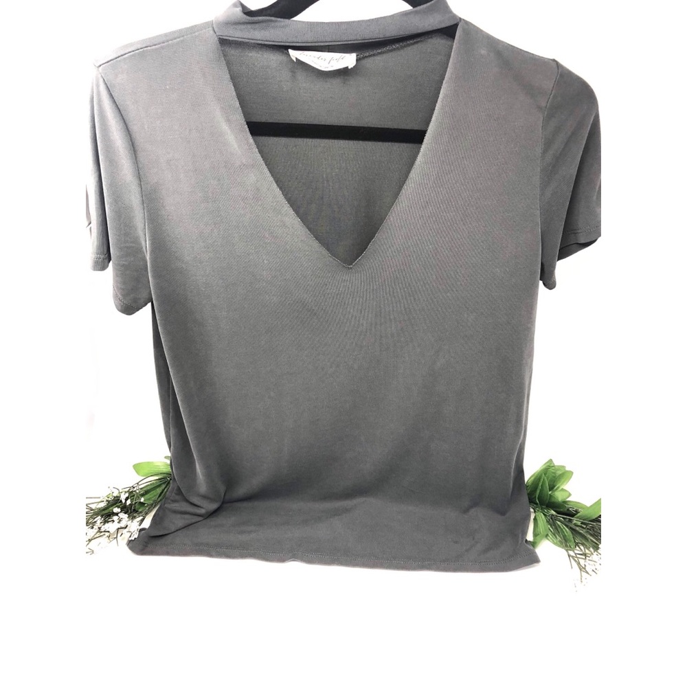 Lavender Field Choker Neck Top